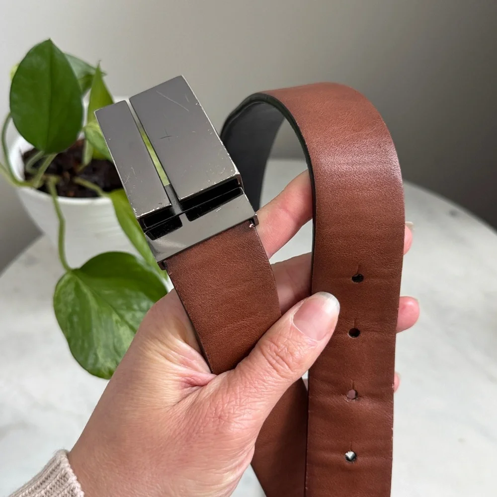 Men's Black & Brown Reversible Belt